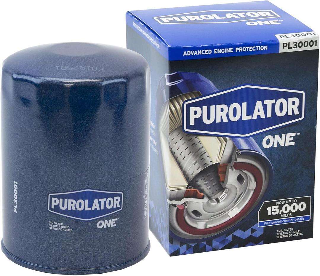 Purolator PL30001 PurolatorONE Advanced Engine Protection Spin On Oil Filter Compatible With Ford F-150, Ranger, Explorer, Mustang, F-250, Bronco, E-150/E-250/E-350 Econoline and Toyota Land Cruiser
