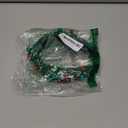 Christmas Headband for Women Pearl Knotted Headband Xmas Red Green Pearl Rhinestone Crystal Jeweled Hairband Fashion Elegant Ladies Wide Top Knot Hair Bands Headpiece Holiday Outfits Gifts (Green)