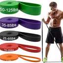 Resistance Bands, Pull Up Assist Bands - Workout Bands, Eexercise Bands, Long Resistance Bands Set for Working Out, Fitness, Training, Physical Therapy for Men Women