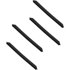 4PCS Stove Gap Filler - 25 Inch Edge Cover, Black Silicone Counter Gap Cover