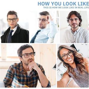 CCVOO Reading Glasses for Women/Men, Eyeglasses, Blue Light Readers for Women/Men, Computer Eye Glasses, Cheaters, Magnification Strength: 1.5 x