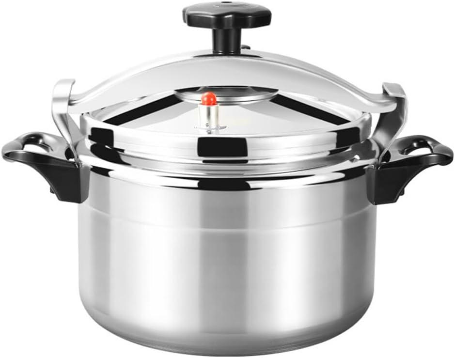Luxshiny Stainless Steel Pressure Cooker, Gas Stove Top Pressure Canner 7L Safety Aluminum Canning Pot Household Cooker Pot Induction Cookware Silver (0 Quarts)