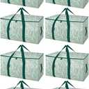 BALEINE 8-Pack Oversized Moving Bags with Reinforced Handles, Heavy-Duty Storage Tote for Clothes, Moving Supplies (Antique Folidage, 8-Pack)