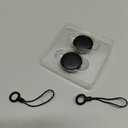 Android Tracker Tags, Works with Google's Find Hub App (Android only), Key Finder Item Locator Tracking Device Smart Tags for Luggage, Wallet, Vehicles, Keys (Black, 2 Pack)