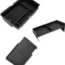 Carwiner 3PCS Center Console Organizer Compatible with 2023-2026 Honda CRV Accessories Armrest Hidden Drawer Storage Box for 2024 Honda CR-V Accessories