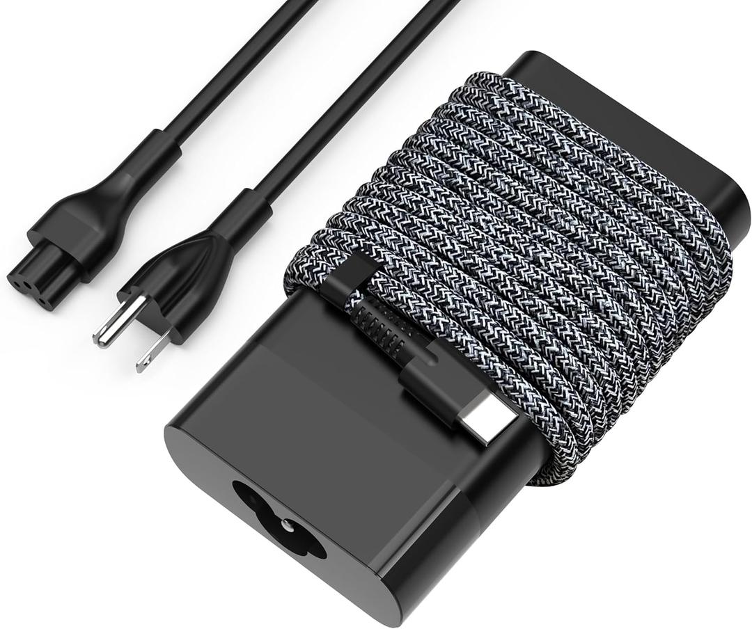 New Slim HP 65W USB C Laptop Charger AC Adapter Replacement for HP Spectre X360,Spectre,Elitebook x360,Elitebook,Envy,Omnibook,Chromebook,Elite x2,ProBook Travel Type C Power Cord Supply