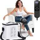 Ice Machine for Knee After Surgery - Programmable Cold Therapy Machine, Portable Ice Therapy with Quiet Pump, Digital Timer, 12Hrs Cooling for Knee Replacement Recovery & Sports Injury Pain Relief