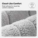 GRANNY SAYS Gray Bathroom Rugs Set 2 Piece, Soft Microfiber Bath Mats, 20"×32" + 16"×24"
