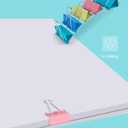 2 x Binder Clips Assorted Sizes, 120 Pcs Colored Paper Clips, Extra Large, Large, Medium, Small, Mini, Micro