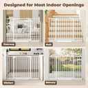 29"-45" Baby Gate for Stairs & Doorways, Auto Close Dog Gate Indoor