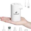 FLEXTAILGEAR EVO Electric Air Pump with Rechargeable Battery Powered Portable Mini Air Mattress Pump 4.5 KPa High Pressure for Swimming Ring, Boat, Pool Inflatables, Bed Mattress, Camping