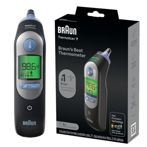 Braun ThermoScan 7 Digital Ear Thermometer, Age-Adjusted Fever Guidance, Baby and Infant Friendly, No. 1 Brand Recommended by Pediatricians, FSA and HSA Eligible