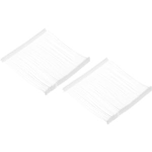 MECCANIXITY 5000Pcs Standard Tagging Gun Fasteners,4 Inch White Garment Tags Label Gun Plastic Refills, Fabric Tag Attachments Gun Barbs for Clothing, Retail, All Price Tags