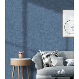 CiCiwind 197"15.7" Textured Peel and Stick Wallpaper Blue Modern Embossed Contact Paper Self Adhesive Removable Wallpapers for Bathroom Bedroom Living Room Walls