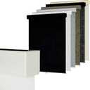 Blackout Roller Shades Blinds for Windows, Free-Stop Cordless Roller Shades with Valance, Thermal Insulated Fabric Window Blinds UV Protection for Home, Bedroom, White, 34" W x 72" H