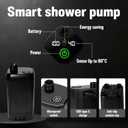 Portable Shower for Camping, 6000mAh Rechargeable Camp Shower Pump with Large Capacity Foldable Bucket, Filtered Shower Head, Outdoor Camping Shower Kit for Travel, Pet Bath, Car Washing