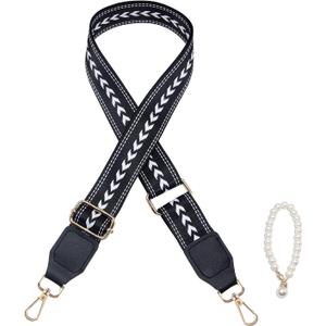 Purse Shoulder Strap Replacement Adjustable Belt Crossbody Canvas Guitar Strap for Bag Handbags Wide 1.5 inch