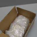 OLYCRAFT 6pcs Gold Mini Glass Hanging Frame 2.1x2.1 Inch Gold Metal Picture Frames Clear Double Glass Floating Frames Hanging Artwork Display Frame for Pressed Flowers Leaf and Artwork