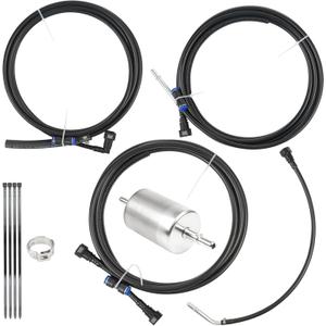 Fuel Lines Kit compatible with Chevy Silverado 1500 2500 GMC Sierra 1500 1999-2003 4.8L 5.3L 6L 8.1L Pickup Trucks replace FL-FG0053 FG0053 NFR0003 Nylon Fuel Lines Repair Kit