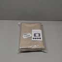 Home Brilliant Fabric Cotton Placemats Set of 6 Heat Resistant Dining Table Place Mats Kitchen Table Mats, Natural Linen