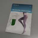 Frola Oil Shiny Stockings Pantyhose 360Seamless Crotch High Waist Smooth Tights for Women (M)