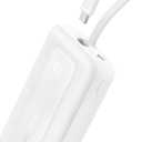 ANKER Portable Charger, 10,000mAh 30W Power Bank, USB-C in and Out Fast Charging Battery Pack, Travel Essential Phone Power Bank, for iPhone 16/15, iPad, MacBook, Galaxy, Google, and More (10,000 mAh, White)