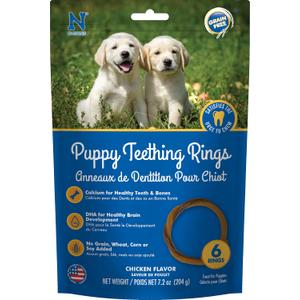 2 x N-Bone Puppy Teething Rings, Grain-Free Chicken Flavor, 6 ct (EXP 08/23/27)