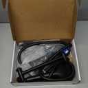 8 inch Rainfall Shower Head Stainless Steel Black, Wide Rain Shower Head with 5 Modes Handheld Water Spray,High Pressure Showerhead with Arm for Bathroom Accessories