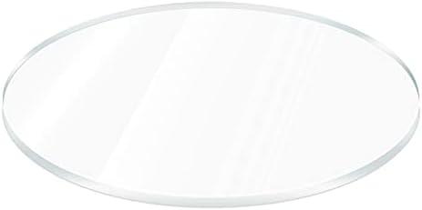 1 Pieces 1/4" Round Plexiglass Sheet, 17 Inch Diameter Clear Acrylic Circle, Round Cake Disk Acrylic Sheet, Plexiglass Table Top, Acrylic Backdrop, Clear