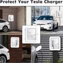 Charger Station Box Compatible with Tesla Gen 3 Wall Connector and ChargePoint EV Charger, Cable Organizer Holder Lock Cover Outdoor Rainproof, Snowproof, Dustproof, Theftproof, Rustproof