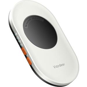 Vaydeer Ultra Slim Mouse Mover, Air 3 Mouse Jiggler with Adjustable Interval Timer, Undetectable & Noiseless, Simulates Realistic Movement, Driver-Free Shaker for Keeping The PC Active (Misty White)