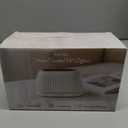 SOULORIGIN Essential Oil Diffuser, Flame Effect Aromatherapy Diffuser with 7-Color LED Lights & Auto Shut-Off, Ultrasonic Diffusers for Home, 120ml Samll Scent Diffuser for Essential Oils - White