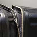 Kenneth Cole REACTION Madison Square Lightweight Hardside Chevron Expandable Spinner Luggage, Black, (28-Inch Checked)