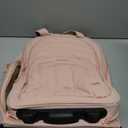 BAGSMART Underseat Carry on Luggage with Wheels, 16-inch Under Seat Luggage, Lightweight Travel Luggage Travel Suitcase for Women, Personal Item Bag, Blush Pink