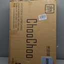 ChooChoo Bathroom Wall Cabinet with Towels Bar, 23.6" L x 8.8" W x 29.5" H MDF Material Medicine Cabinet, 2 Doors Over The Toilet Space Saver Storage Cabinet with Large Space, Black