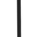 Drink Table, Small Pedestal Side Table, Round Cocktail Table, End Table with Metal Base, for Small Spaces, Marble Black