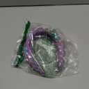 Jaciya Pearl Headband for Girls Rhinestone Headband for Women Wide Knotted Purple Hairband for Women Starfish Head Band Mermaid Birthday Party Decorations