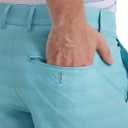 M MAELREG Golf Shorts Men Print Quick Dry 9" Stretch Lightweight Water-Resistant Flex Flat Front Fashion Mens Shorts Casual (Lake Blue Heather Dot)