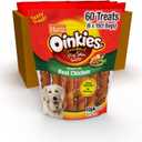 Hartz Oinkies Smoked Pig Skin Chicken Jerky Twists Dog Treats, 10 Count (Pack of 6) (Packaging May Vary)