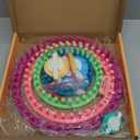 READAEER Round Knitting Looms Set Craft Kit Tool with Hook Needle and Pompom Maker