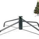 KUANVE Metal Christmas Tree Stand, 16 Inch Folding Xmas Tree Stand Base for 1-3 Ft Christmas Artificial Tree, Replacement Christmas Tree Holder Fit Under 0.87 Inch Pole Xmas Fake Tree