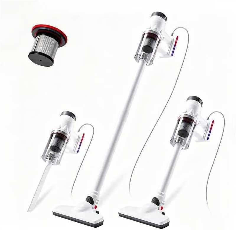 KEROMEE Corded Vacuum Cleaner, Handheld 5-in-1 Stick Lightweight Vacuum Broom Car Vacuum for Pet Hair Hardwood Floor Cat Litter Cleaning