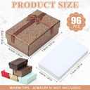Ecally Small Cardboard Jewelry Gift Boxes 2 x 3.1 x 1.1 Inches Earring Boxes for Jewelry Gift Rings Earring Necklaces