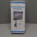 Woleyi Anti-Theft Retail Kiosk Tablet Stand - Dual Security Lock ]360 Swivel Locking iPad POS Stand Holder, for 7-11" iPad Pro/Air/Mini, Galaxy Tab, Surface, for Store Display Office Kitchen Desktop