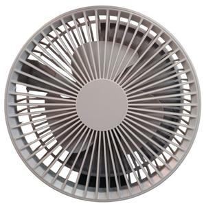 Gaiatop Portable Camping Fan with LED Lantern, 360°Rotation and Clip on for Desk, 4000mAh USB Rechargeable Battery Powered, Digital Display and Hanging Hook for Tent Outdoor Travel Bedroom Gray