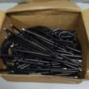 Hicarer 18 Pcs Shepherds Hooks for Outdoor 25 Inch 1/3 Bird Feeder Pole Rust Resistant Steel Shepard Hooks for Wedding Garden Bird Feeders Hanging Lanterns Solar Outdoor Lights