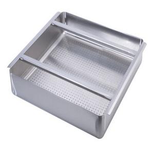 Krowne 30-150 - Pre-Rinse Basket, fits 20" x 20" sink bowl, 4" deep, 304 stainless steel construction