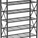 6 Tiers Shoe Rack, Large Capacity Shoe Rack Holds 32 Pairs of Shoes, Durable and Stable, Adjustable Metal Shelf Stackable Shoe Shelf for Entryway, Hallway, Living Room, Closet (27.8" x 10.8" x 39.2", Black)