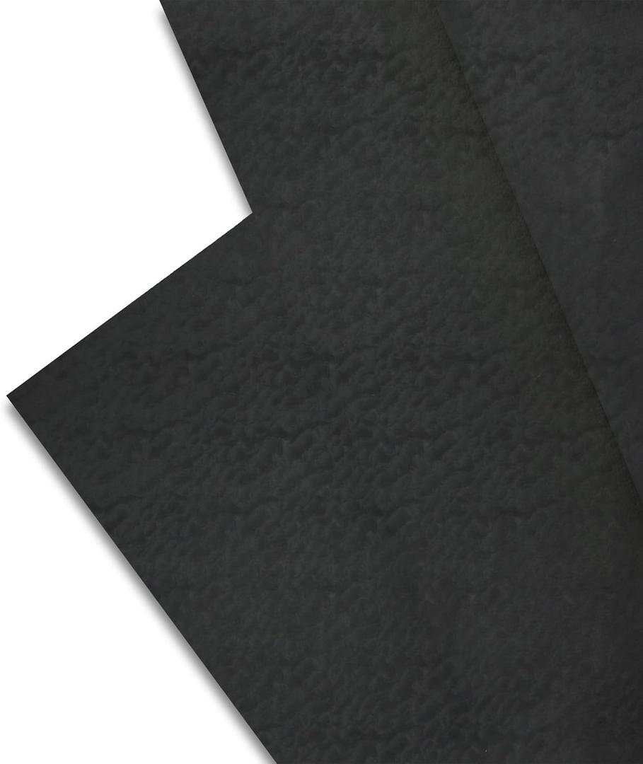 Majestic Giftware PVC Faux Leather Fabric 3 Yard (G18-54X108) | Black Rippling Synthetic Vinyl Faux Leather Sheets by The Yard for DIY Crafts, Upholstery | Waterproof & Easy to Clean (Black-g18-54x108)