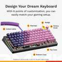 Glorious Gaming - GMMK 3 Barebones Custom Gaming Keyboard Kit with Knob, 75% Mechanical Keyboard, Modular Gasket System, Hotswappable MX, Sound Dampening Foam, Aluminum Switch Plate (Black)